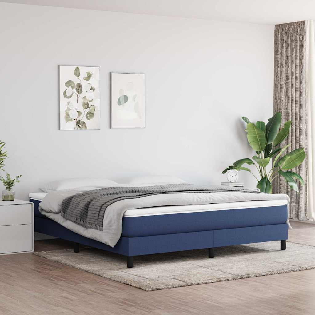 Vidaxl pocketveringmatras medium 160x200x20 cm stof blauw