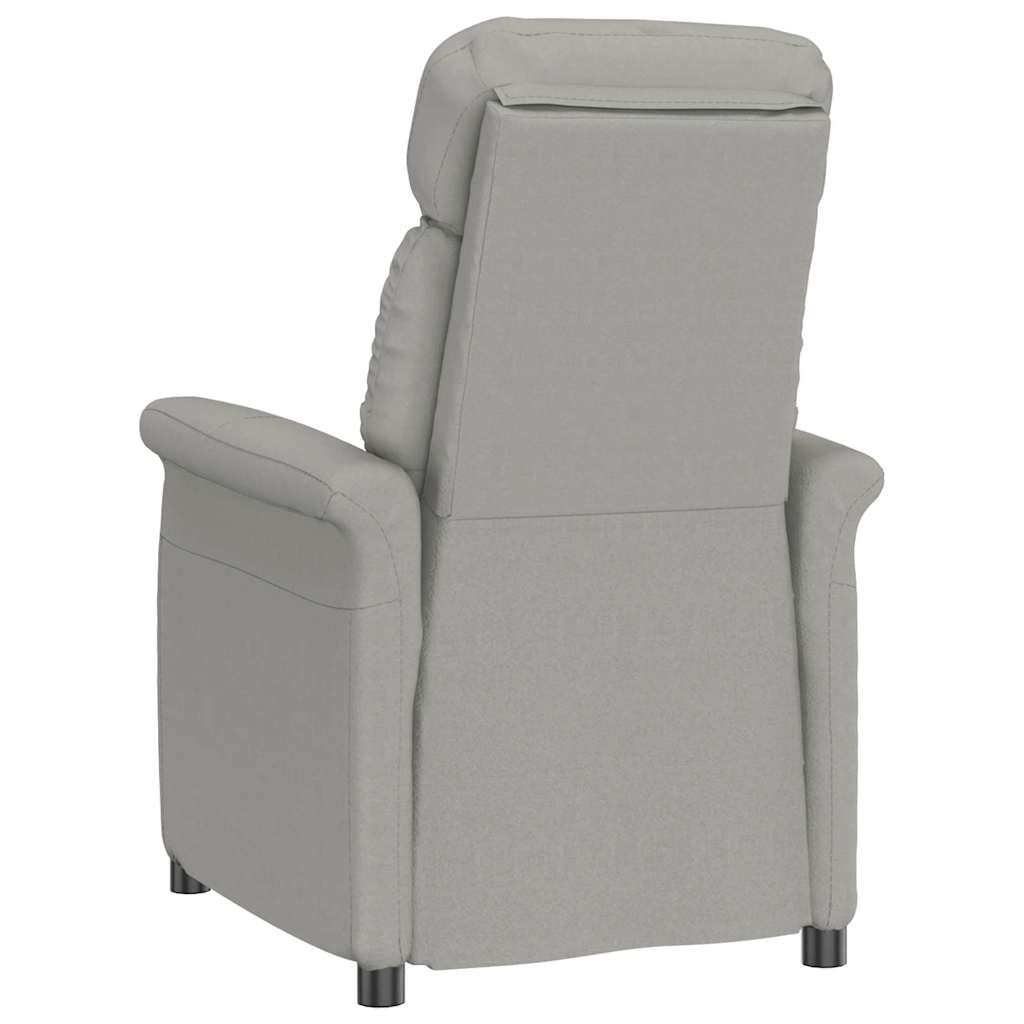 Vidaxl fauteuil lichtgrijs 96,5 x 70,5 x 95 cm microvezel