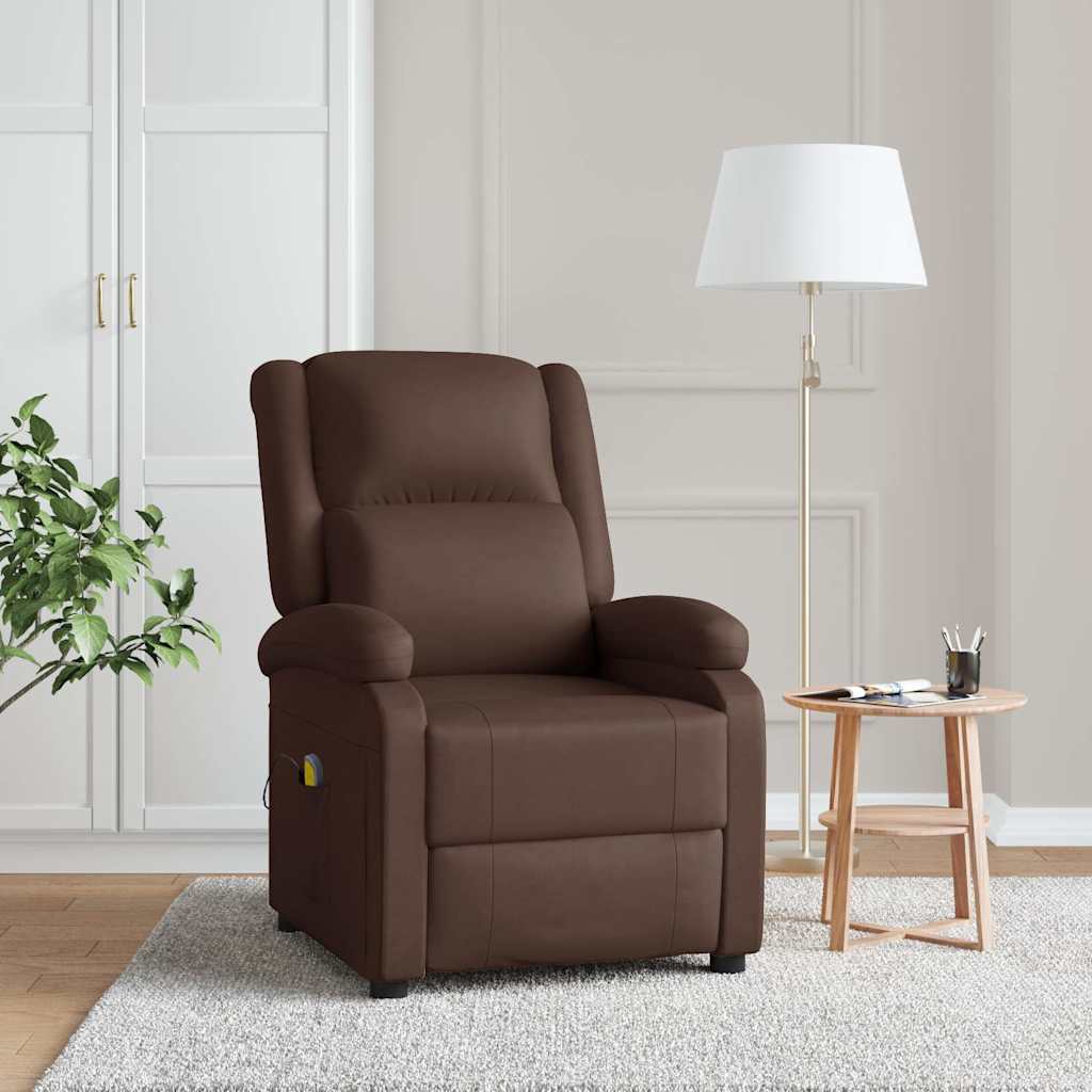 Vidaxl massagestoel kunstleer bruin