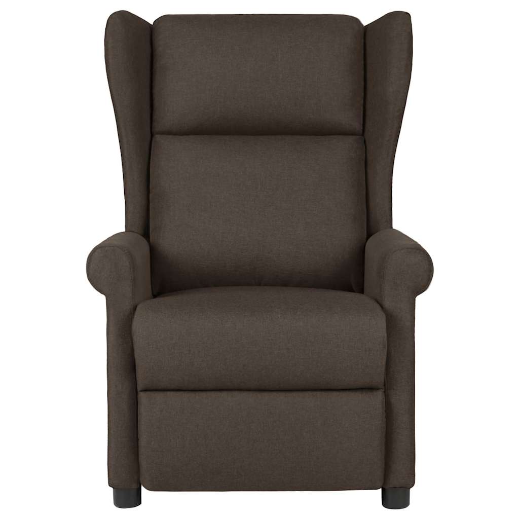 Vidaxl massagestoel stof donkerbruin