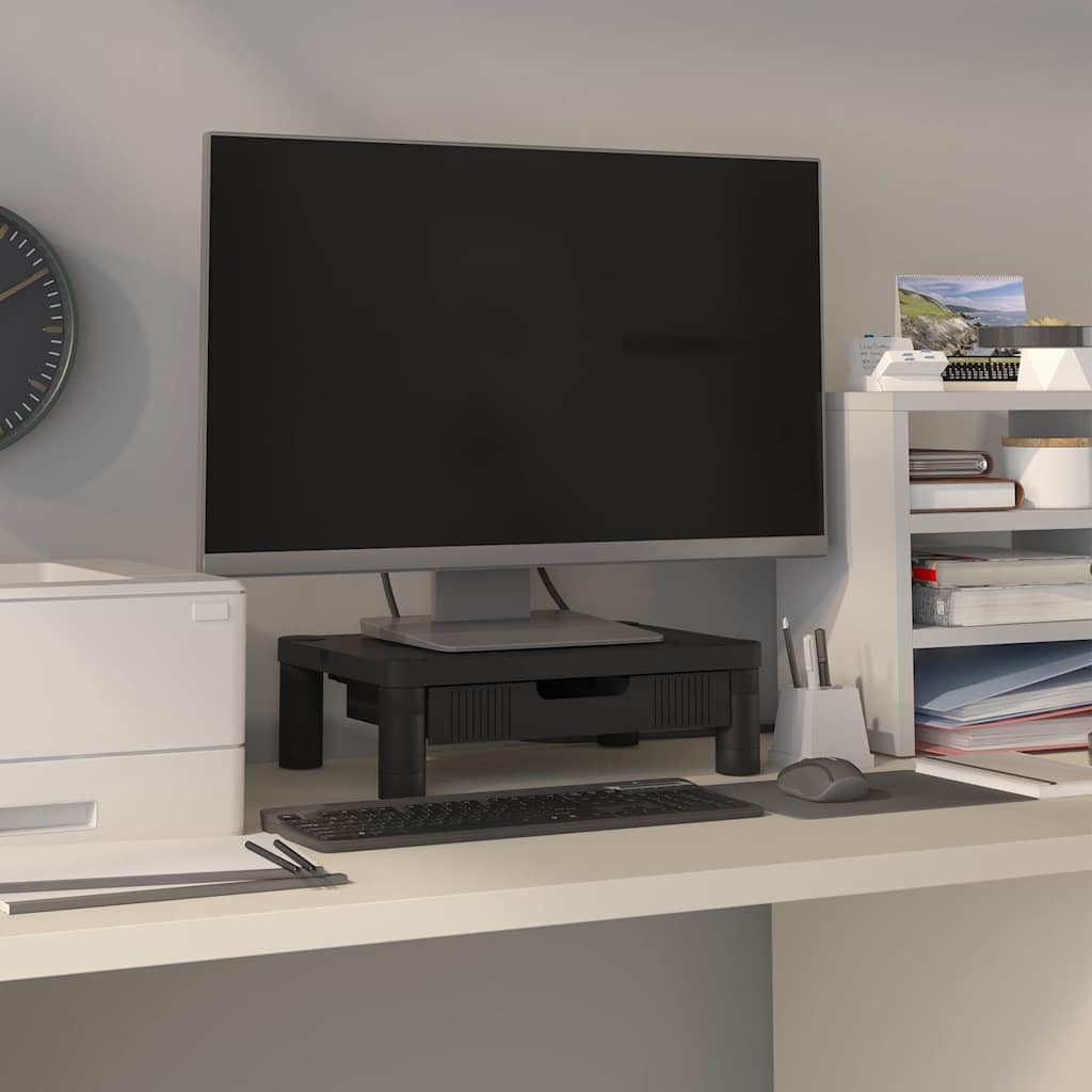 Vidaxl monitorstandaard 43x30,5x13 cm zwart