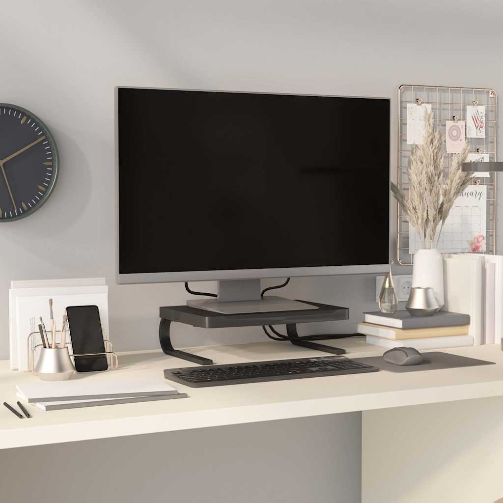 Vidaxl monitorstandaard 37x28x11,5 cm zwart
