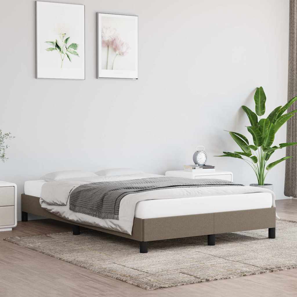 Vidaxl bedframe zonder matras 120x200 cm stof taupe