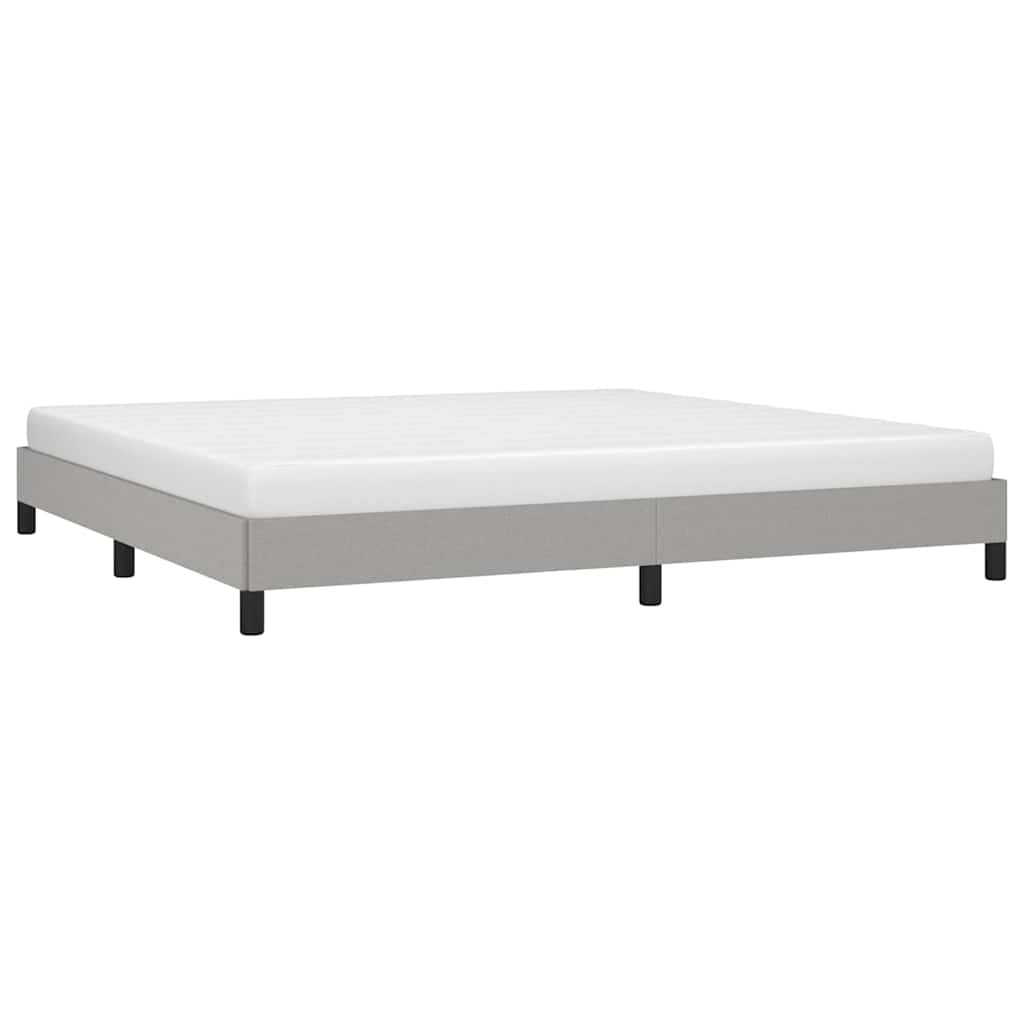 Vidaxl bedframe zonder matras stof lichtgrijs 200x200 cm