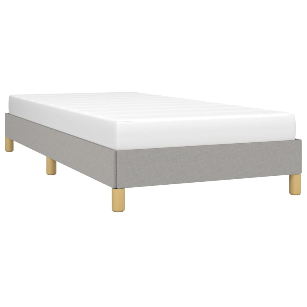 Vidaxl bedframe zonder matras 80x200 cm stof lichtgrijs
