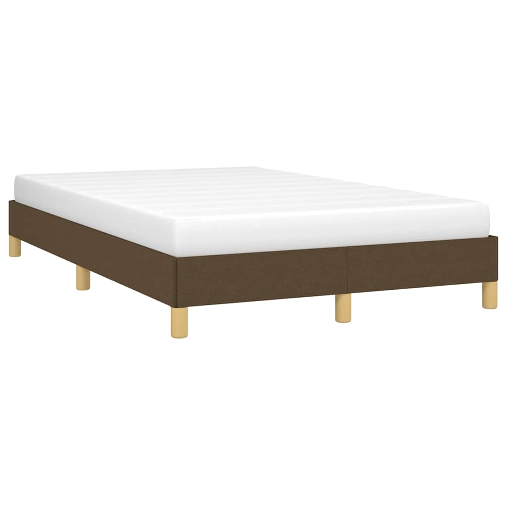 Vidaxl bedframe zonder matras 120x200 cm stof donkerbruin