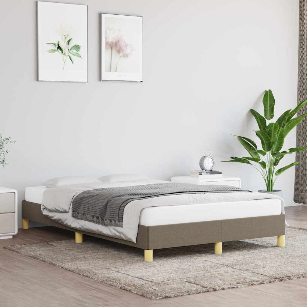 Vidaxl bedframe zonder matras 120x200 cm stof taupe