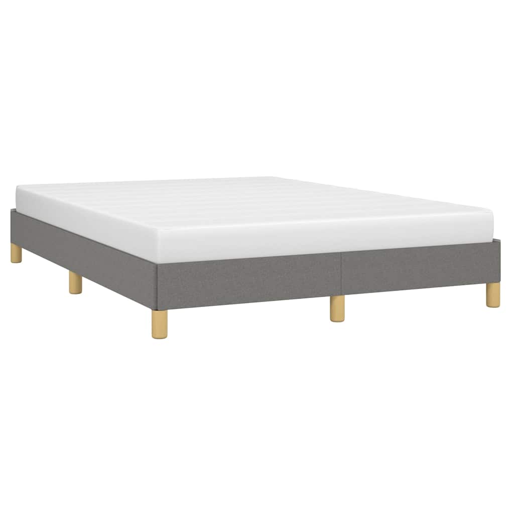 Vidaxl bedframe zonder matras stof donkergrijs 140x200 cm