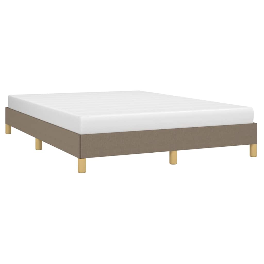 Vidaxl bedframe zonder matras stof taupe 160x200 cm