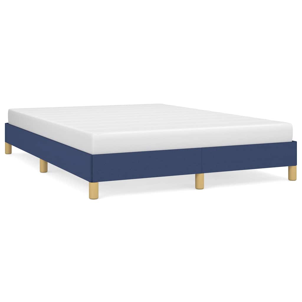 Vidaxl bedframe zonder matras stof blauw 160x200 cm