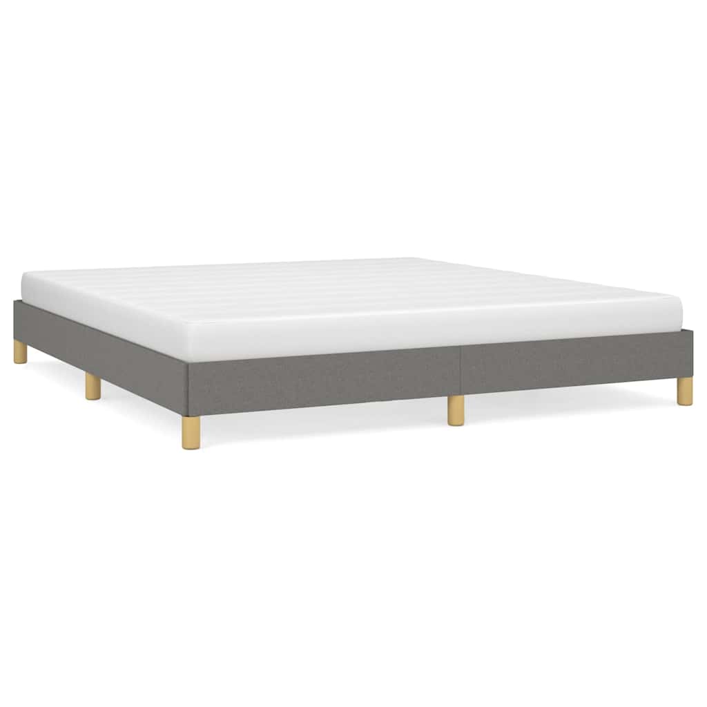 Vidaxl bedframe zonder matras stof donkergrijs 180x200 cm
