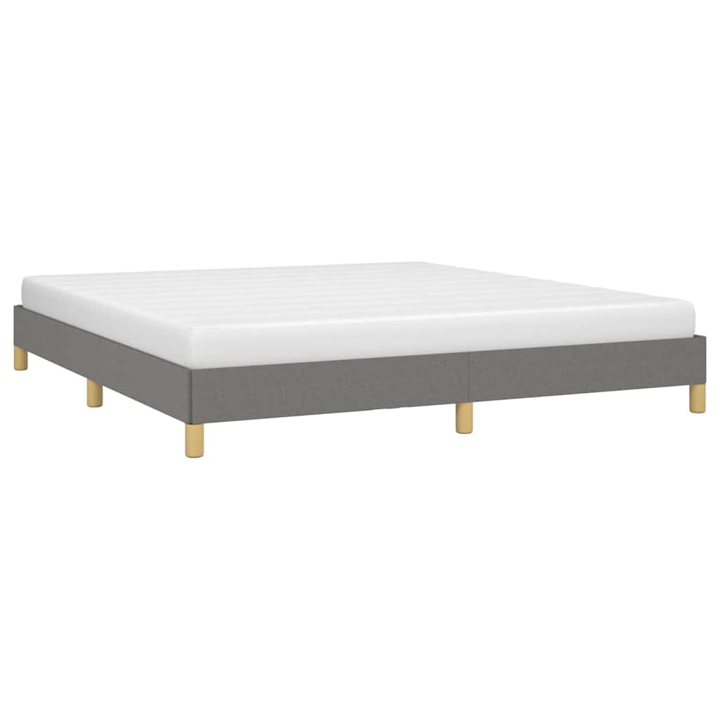 Vidaxl bedframe zonder matras stof donkergrijs 180x200 cm