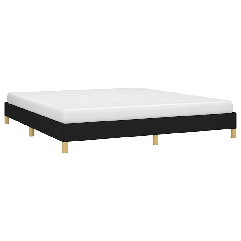 Vidaxl bedframe zonder matras stof zwart 180x200 cm