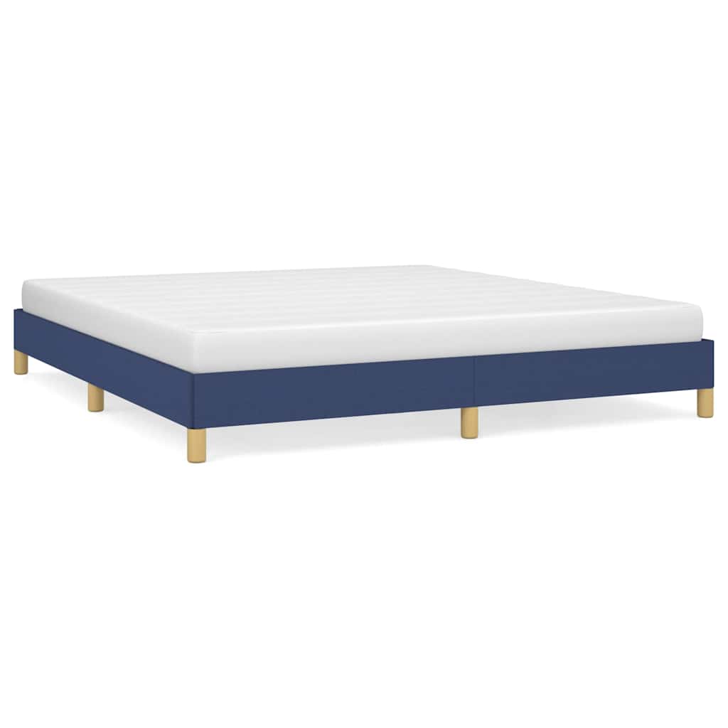 Vidaxl bedframe zonder matras stof blauw 180x200 cm