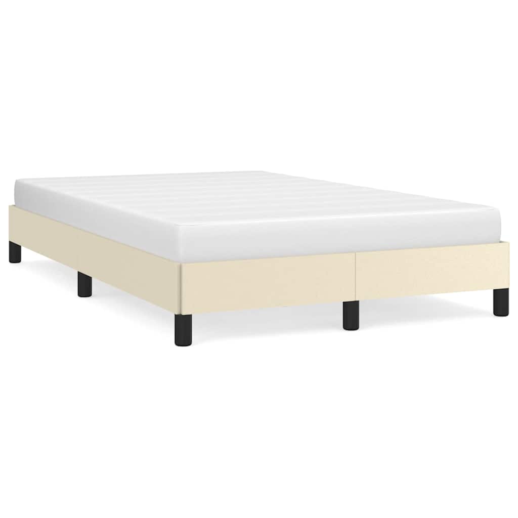 Vidaxl bedframe kunstleer crèmekleurig 120x200 cm