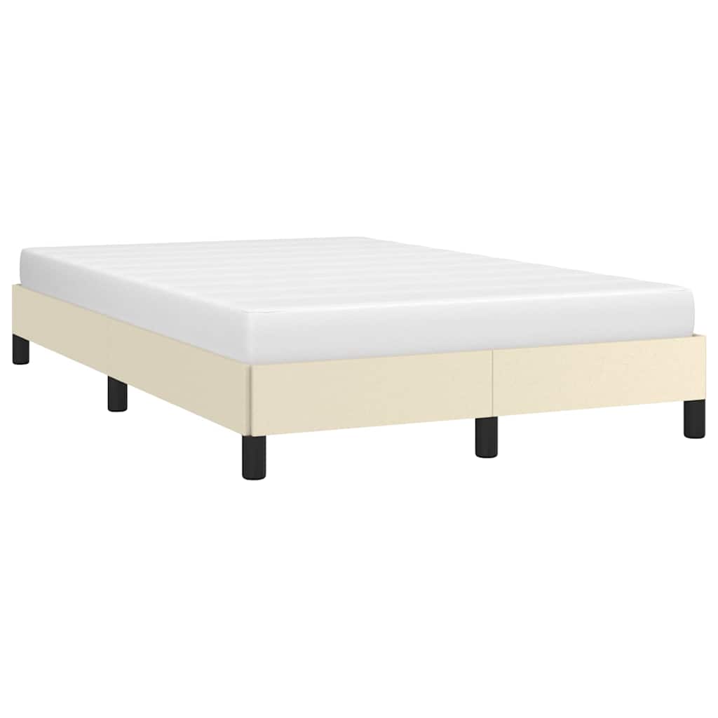 Vidaxl bedframe kunstleer crèmekleurig 120x200 cm