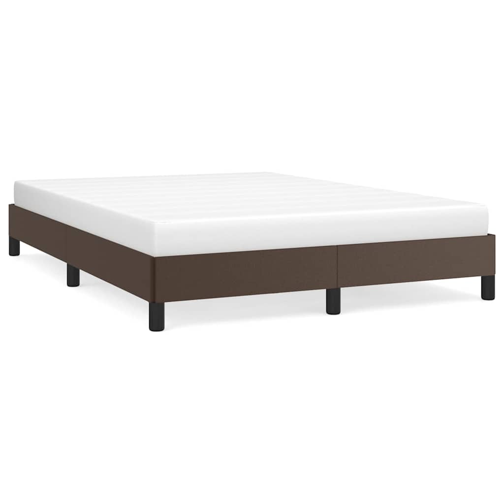 Vidaxl bedframe kunstleer bruin 140x200 cm