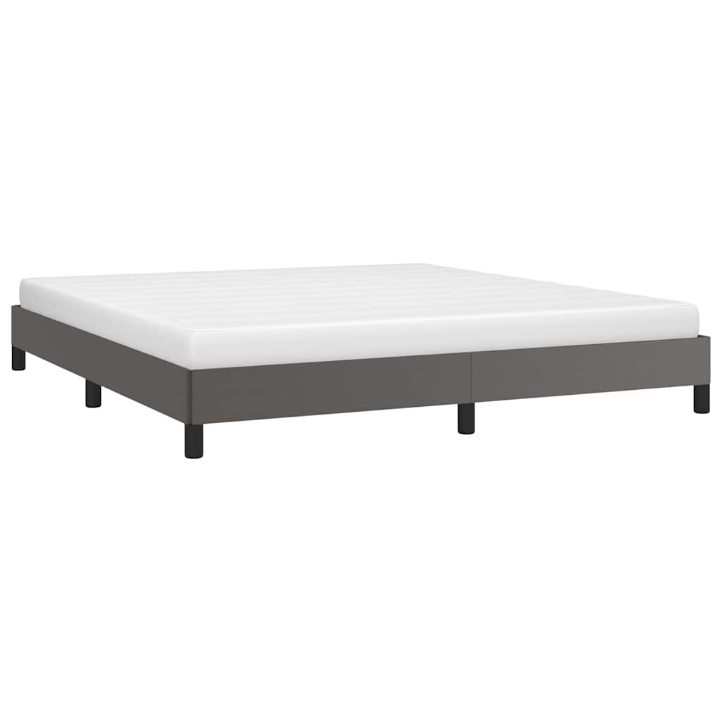 Vidaxl bedframe kunstleer grijs 160x200 cm