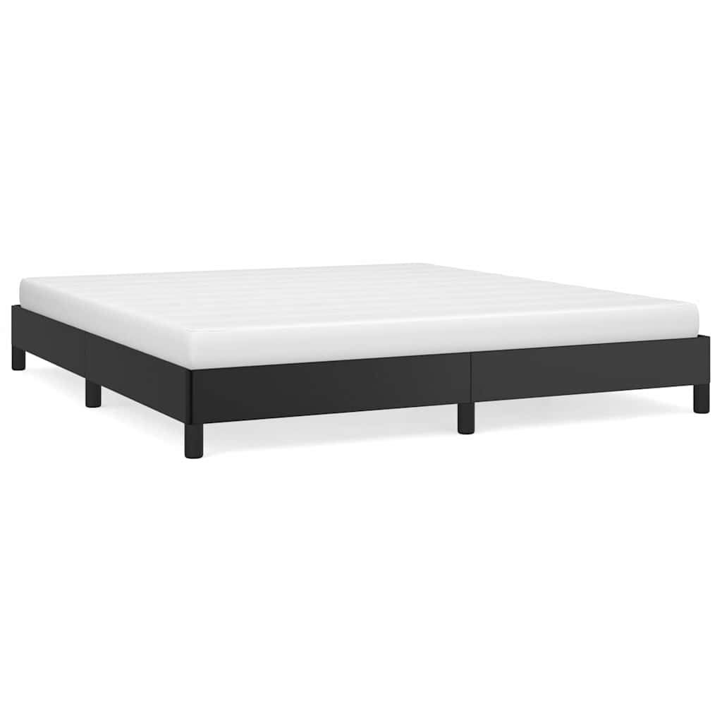 Vidaxl bedframe kunstleer zwart 180x200 cm