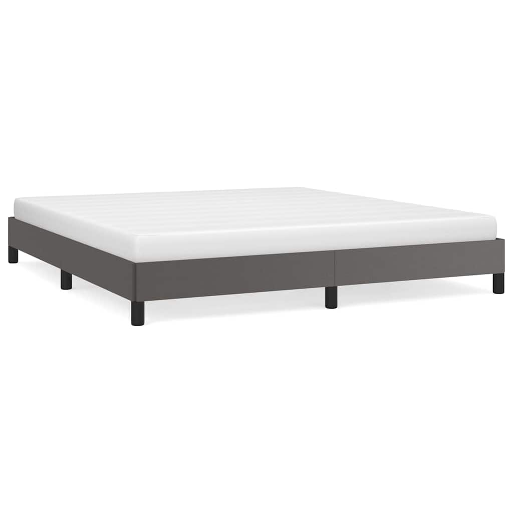 Vidaxl bedframe kunstleer grijs 180x200 cm