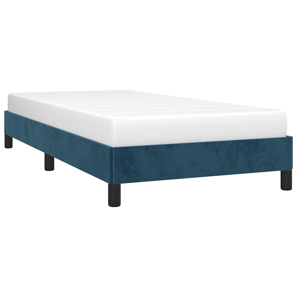 Vidaxl bedframe zonder matras 80x200 cm fluweel donkerblauw