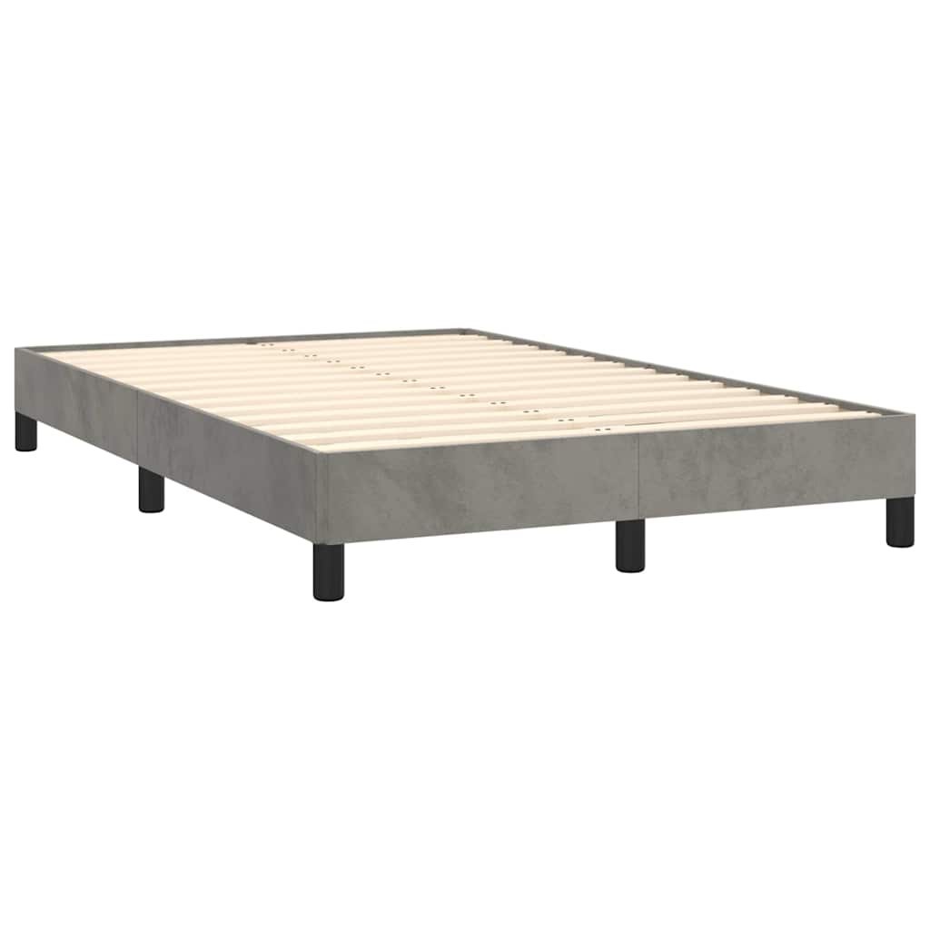 Vidaxl bedframe zonder matras 120x200 cm fluweel lichtgrijs