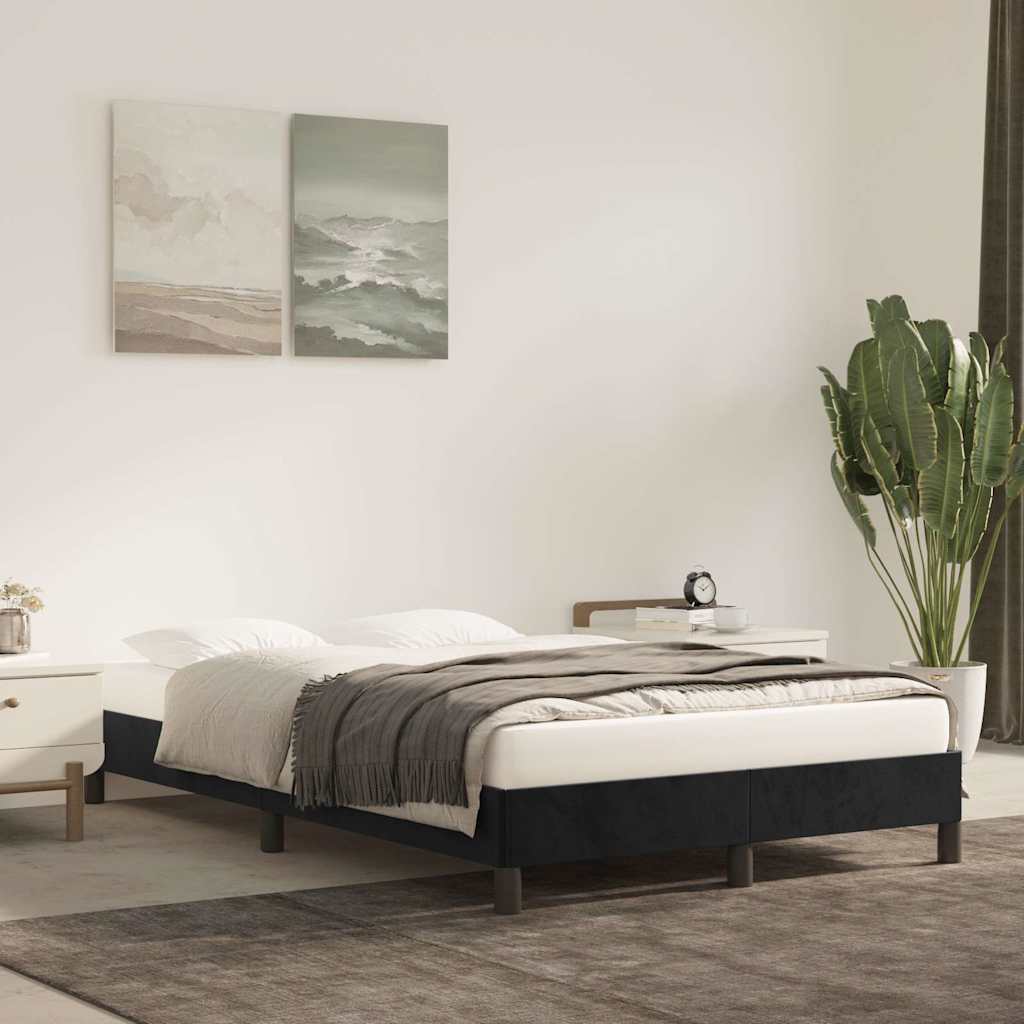 Vidaxl bedframe zonder matras 120x200 cm fluweel zwart