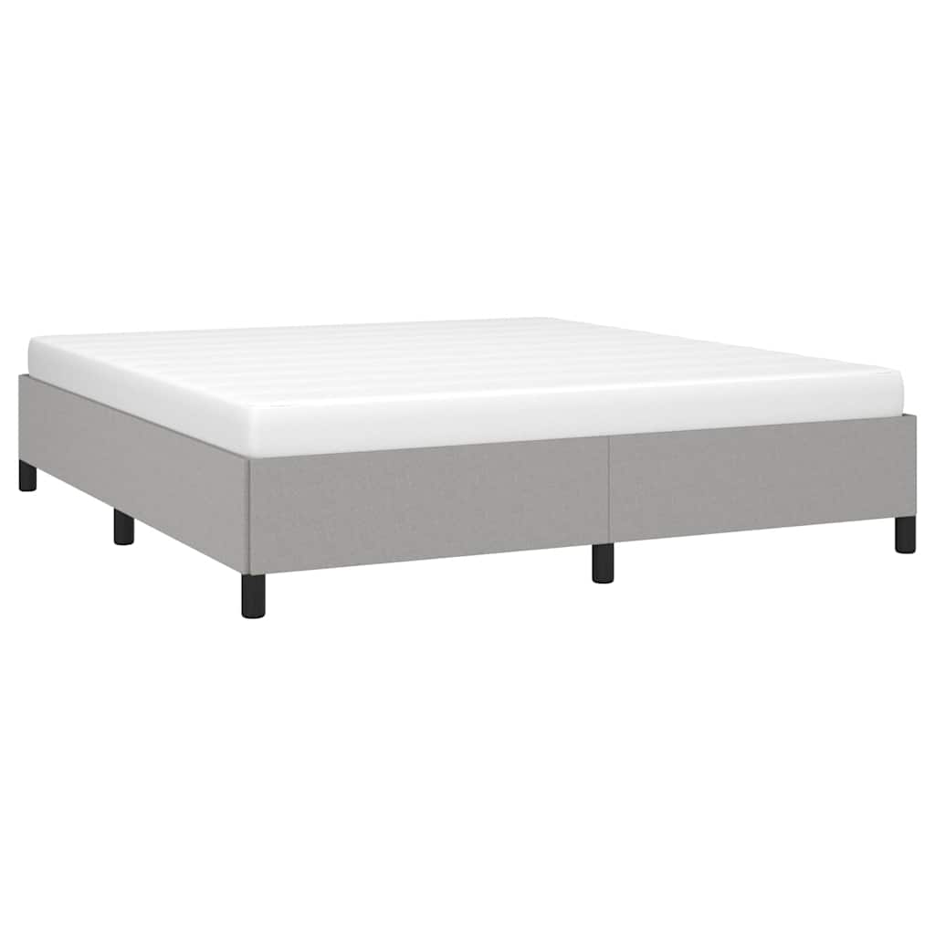 Vidaxl bedframe zonder matras stof lichtgrijs 160x200 cm