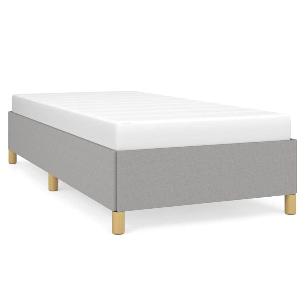 Vidaxl bedframe zonder matras 80x200 cm stof lichtgrijs