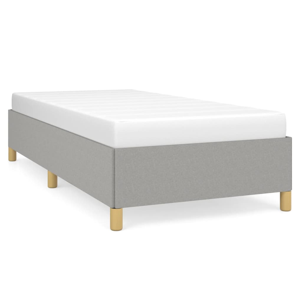 Vidaxl bedframe zonder matras 100x200 cm stof lichtgrijs