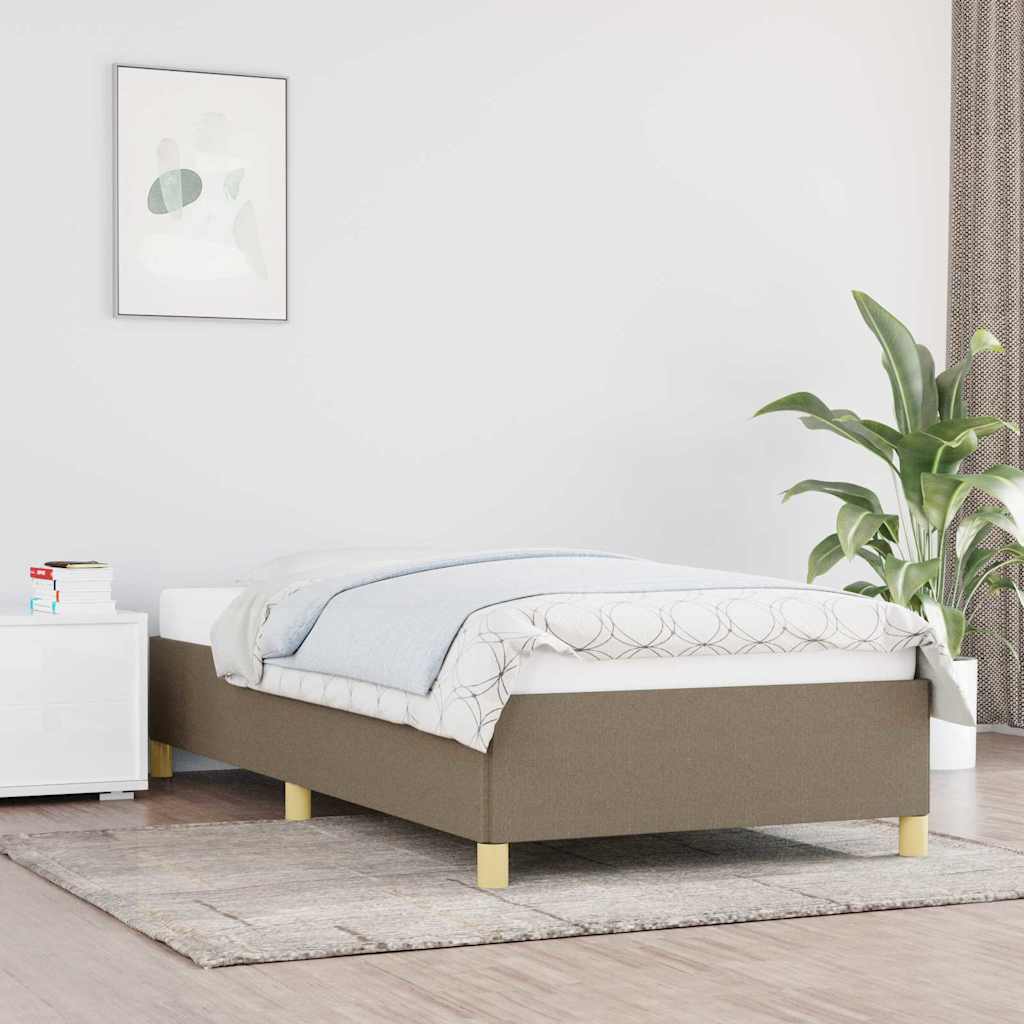 Vidaxl bedframe zonder matras 100x200 cm stof taupe