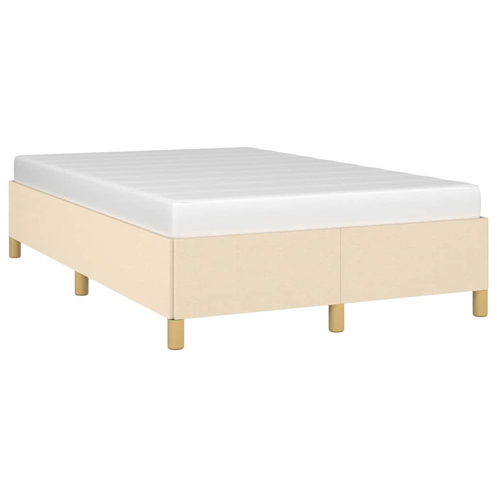 Vidaxl bedframe zonder matras 120x200 cm stof crèmekleurig