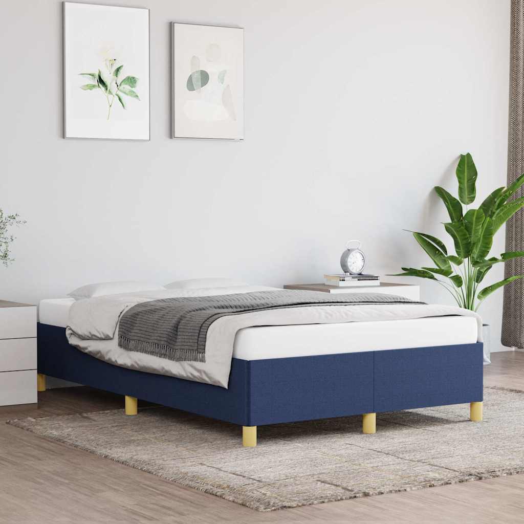 Vidaxl bedframe zonder matras 120x200 cm stof blauw
