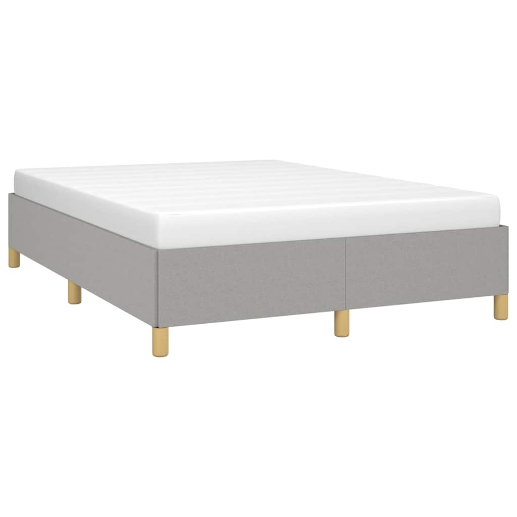 Vidaxl bedframe zonder matras stof lichtgrijs 140x200 cm