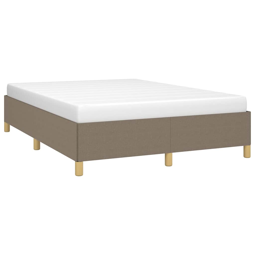 Vidaxl bedframe zonder matras stof taupe 140x200 cm