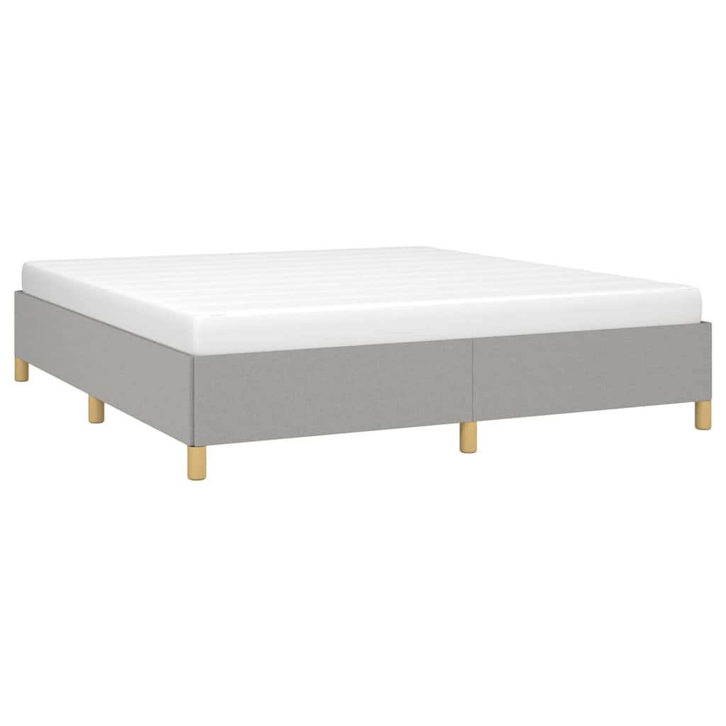Vidaxl bedframe zonder matras stof lichtgrijs 160x200 cm