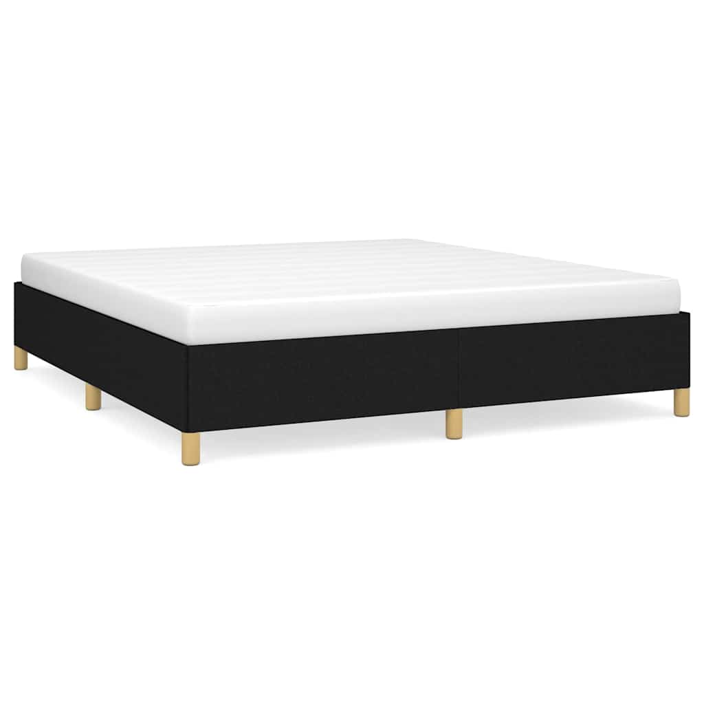 Vidaxl bedframe zonder matras stof zwart 160x200 cm