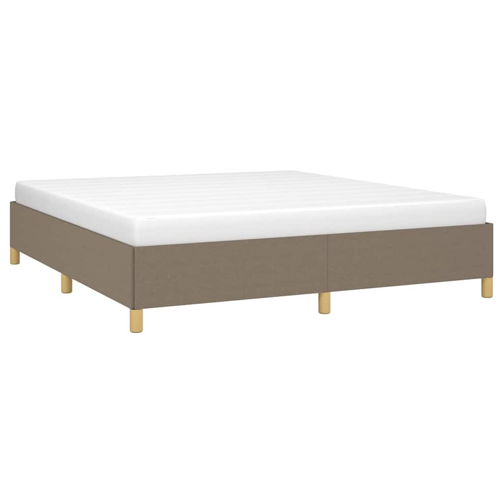 Vidaxl bedframe zonder matras stof taupe 160x200 cm