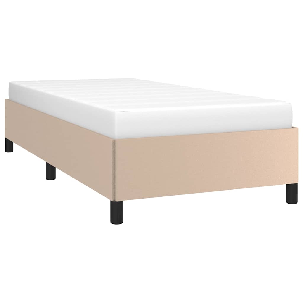 Vidaxl bedframe kunstleer cappuccinokleurig 80x200 cm