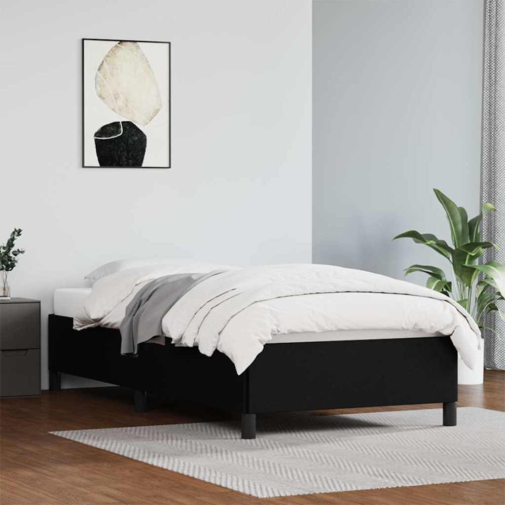 Vidaxl bedframe kunstleer zwart 90x190 cm