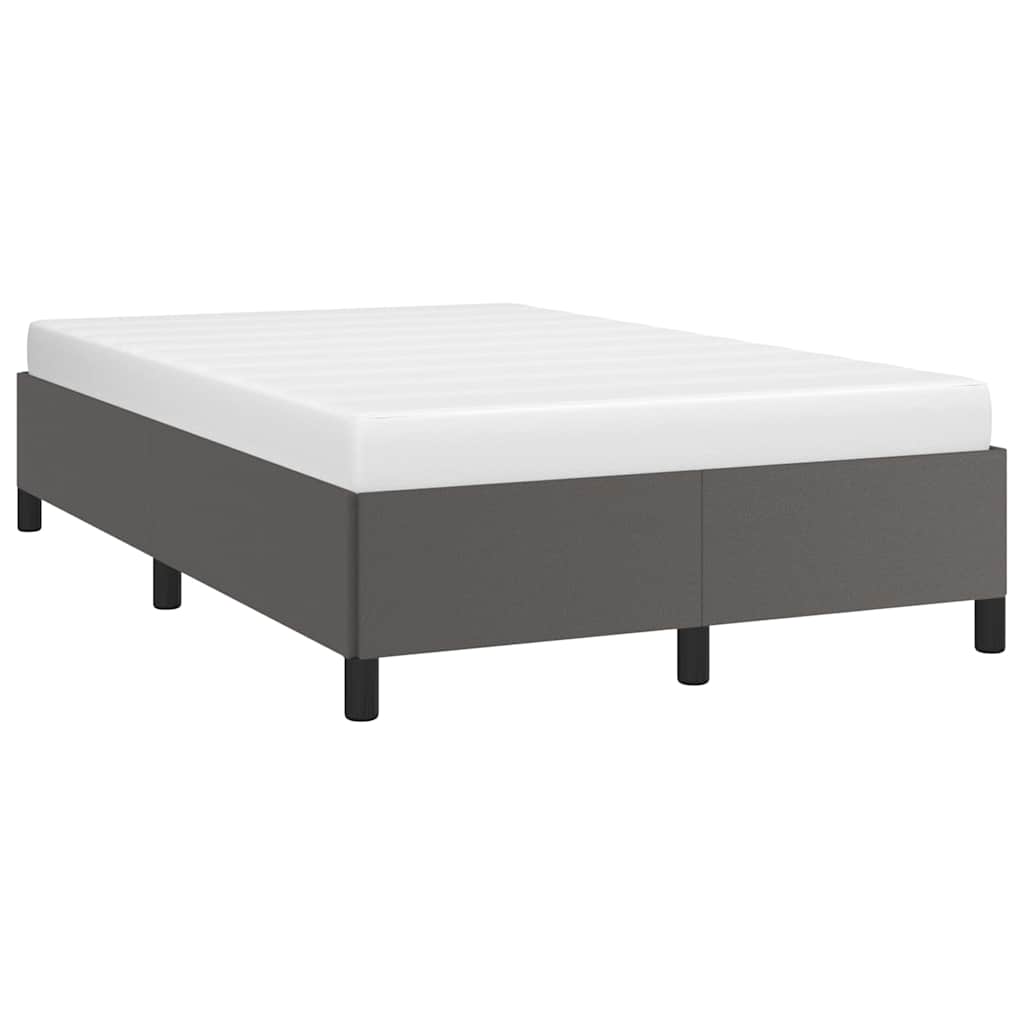 Vidaxl bedframe kunstleer grijs 120x200 cm