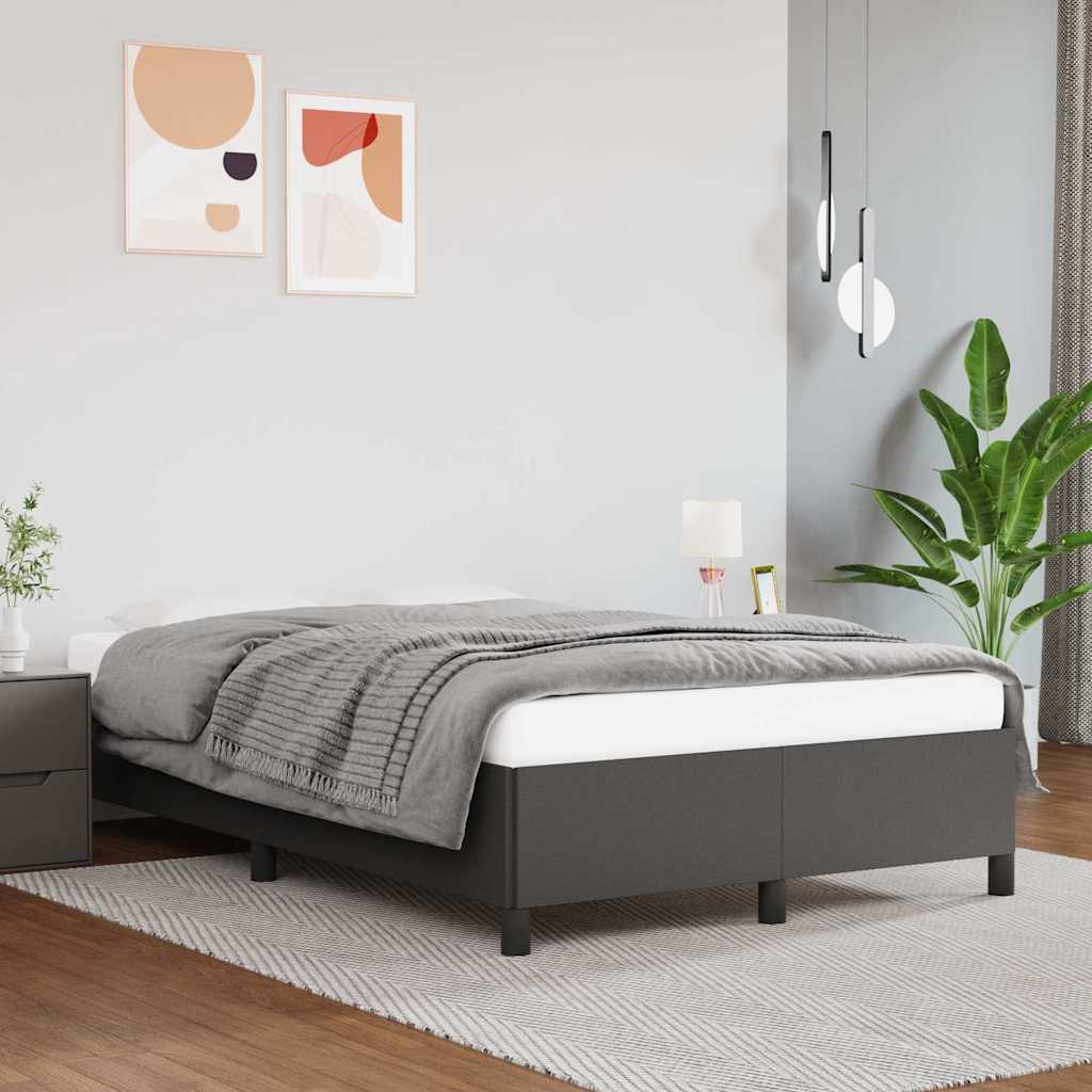 Vidaxl bedframe kunstleer grijs 120x200 cm