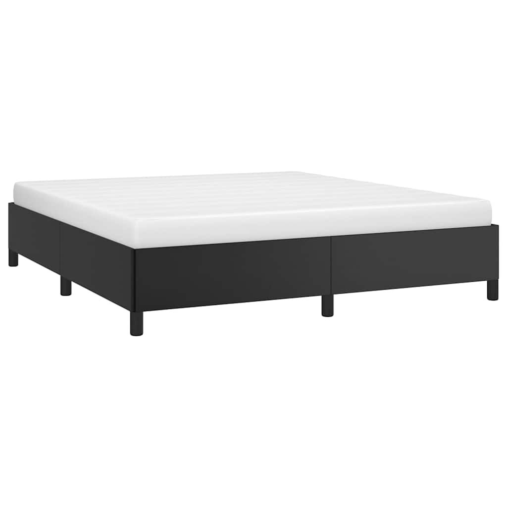 Vidaxl bedframe kunstleer zwart 160x200 cm