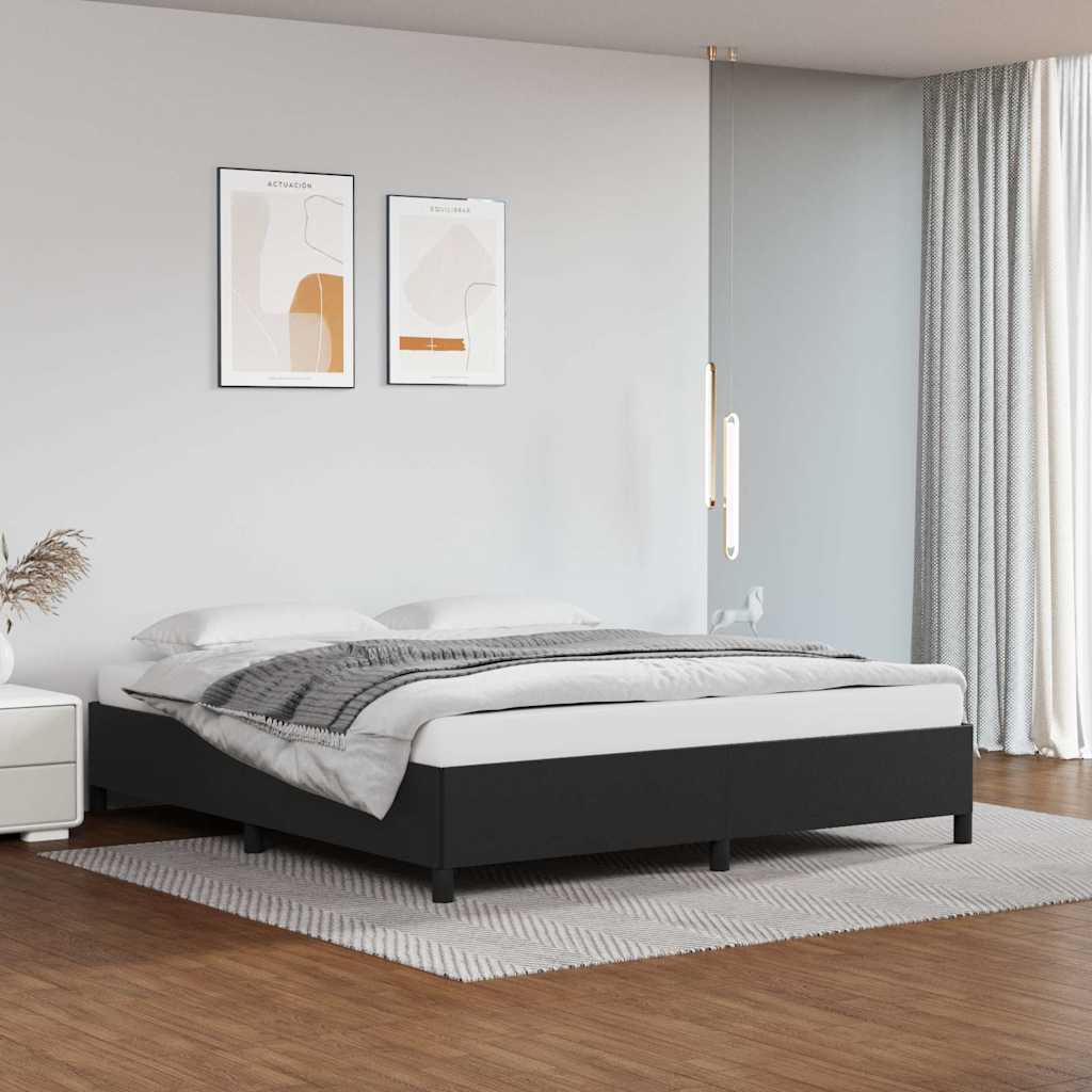 Vidaxl bedframe kunstleer zwart 160x200 cm