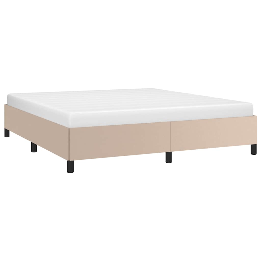 Vidaxl bedframe kunstleer cappuccinokleurig 160x200 cm