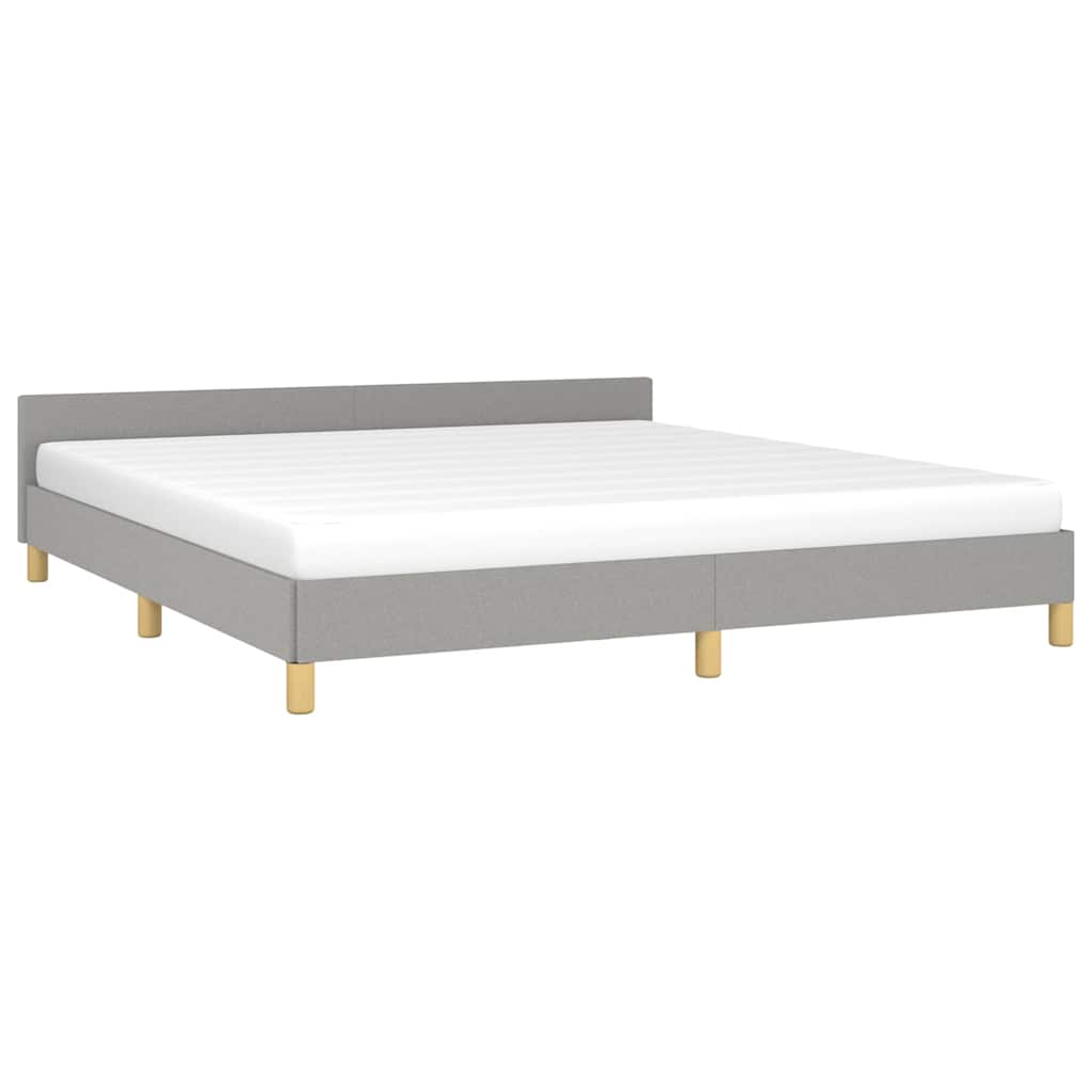 Vidaxl bedframe zonder matras stof lichtgrijs 180x200 cm