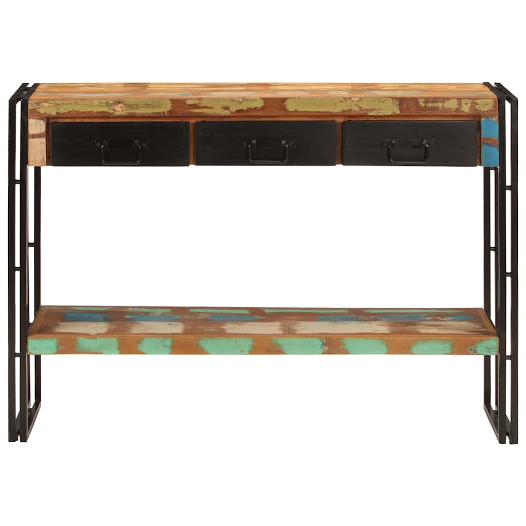Vidaxl wandtafel 110x30x76 cm massief gerecycled hout