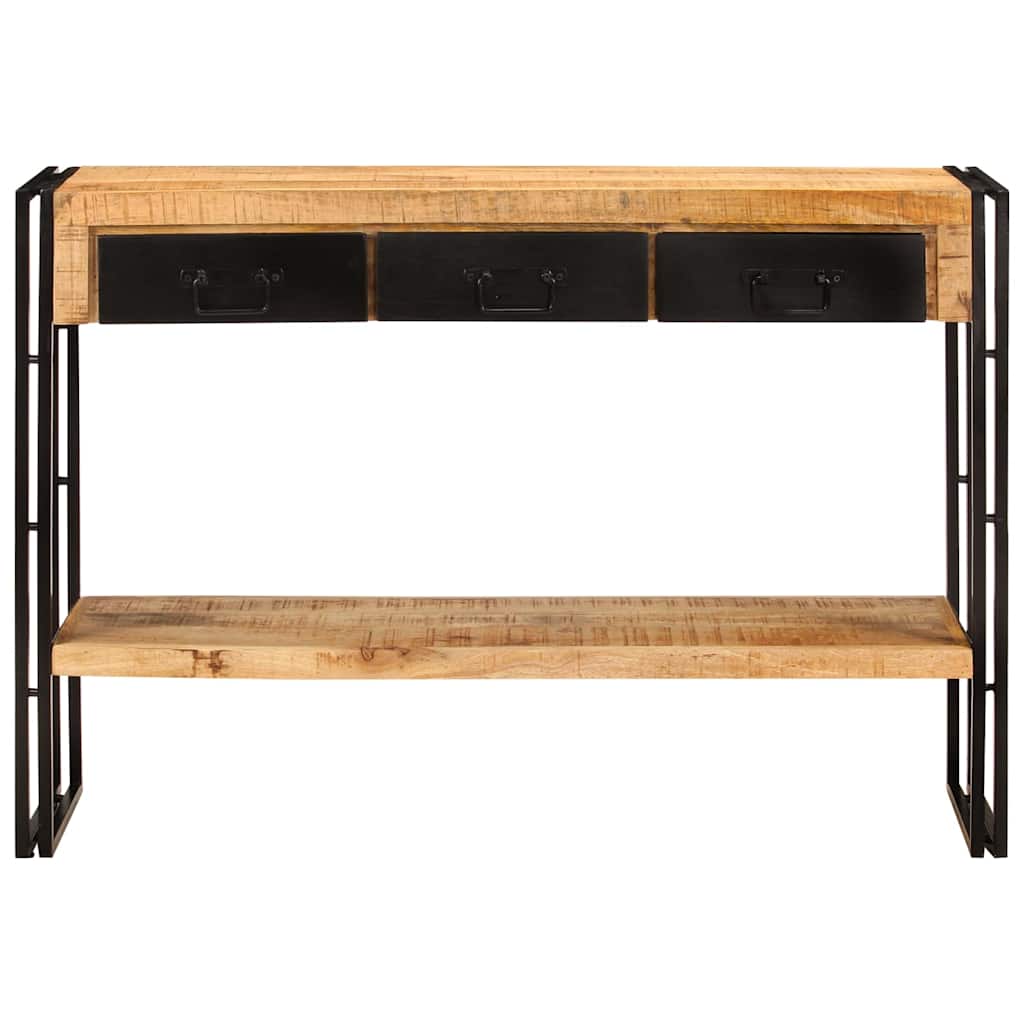 Vidaxl wandtafel 110x30x76 cm massief mangohout