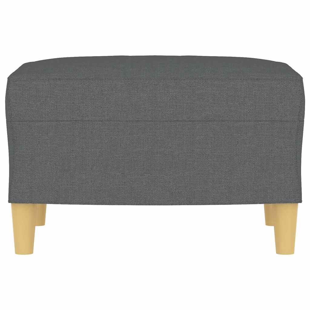Vidaxl voetenbank 60x50x41 cm stof donkergrijs