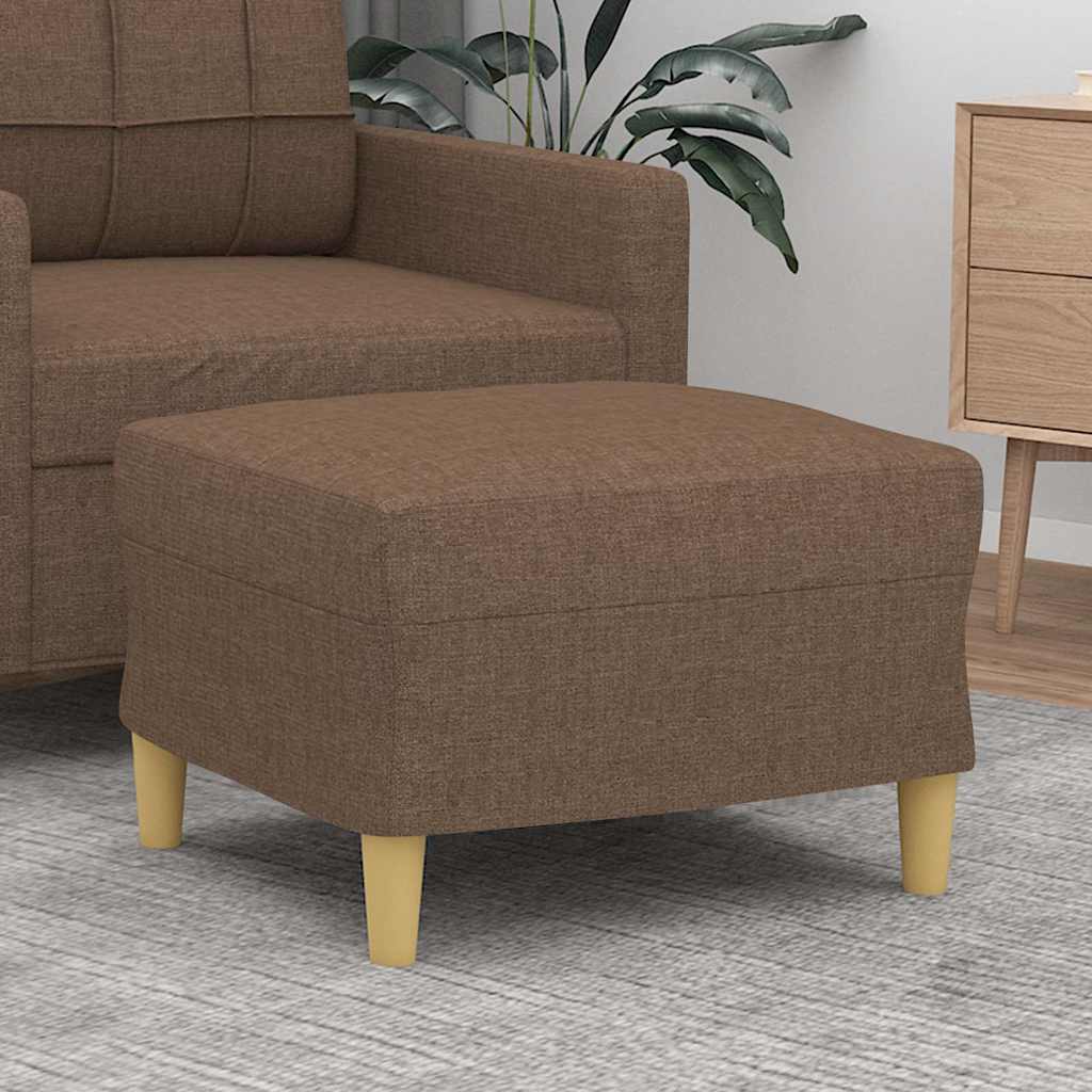 Vidaxl voetenbank 60x50x41 cm stof bruin